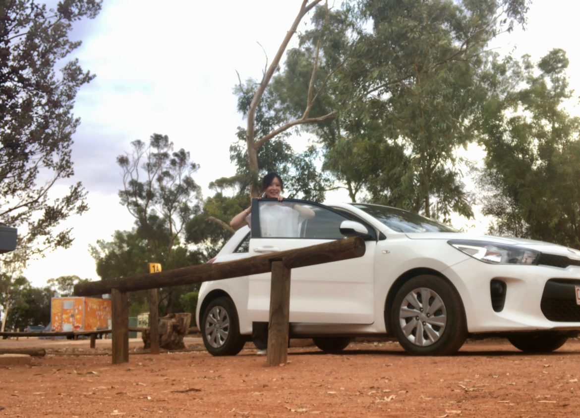 オーストラリア,エアーズロック,ウルル,レンタカー,一人旅,車中泊,女性,空港,キャンプグランド